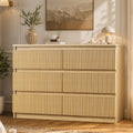 6 Drawer Fluted Wood Dresser L2014
