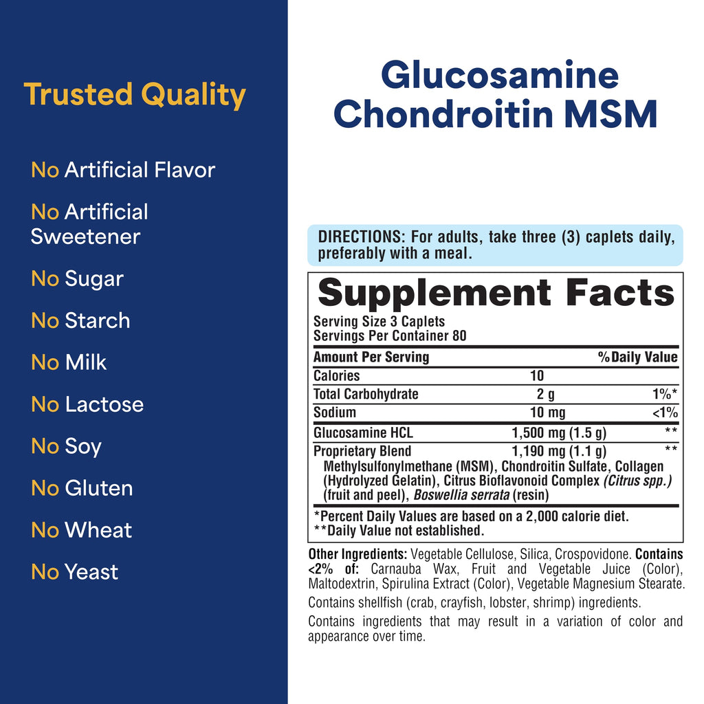 Glucosamine Chondroitin MSM Dietary Supplement K66178