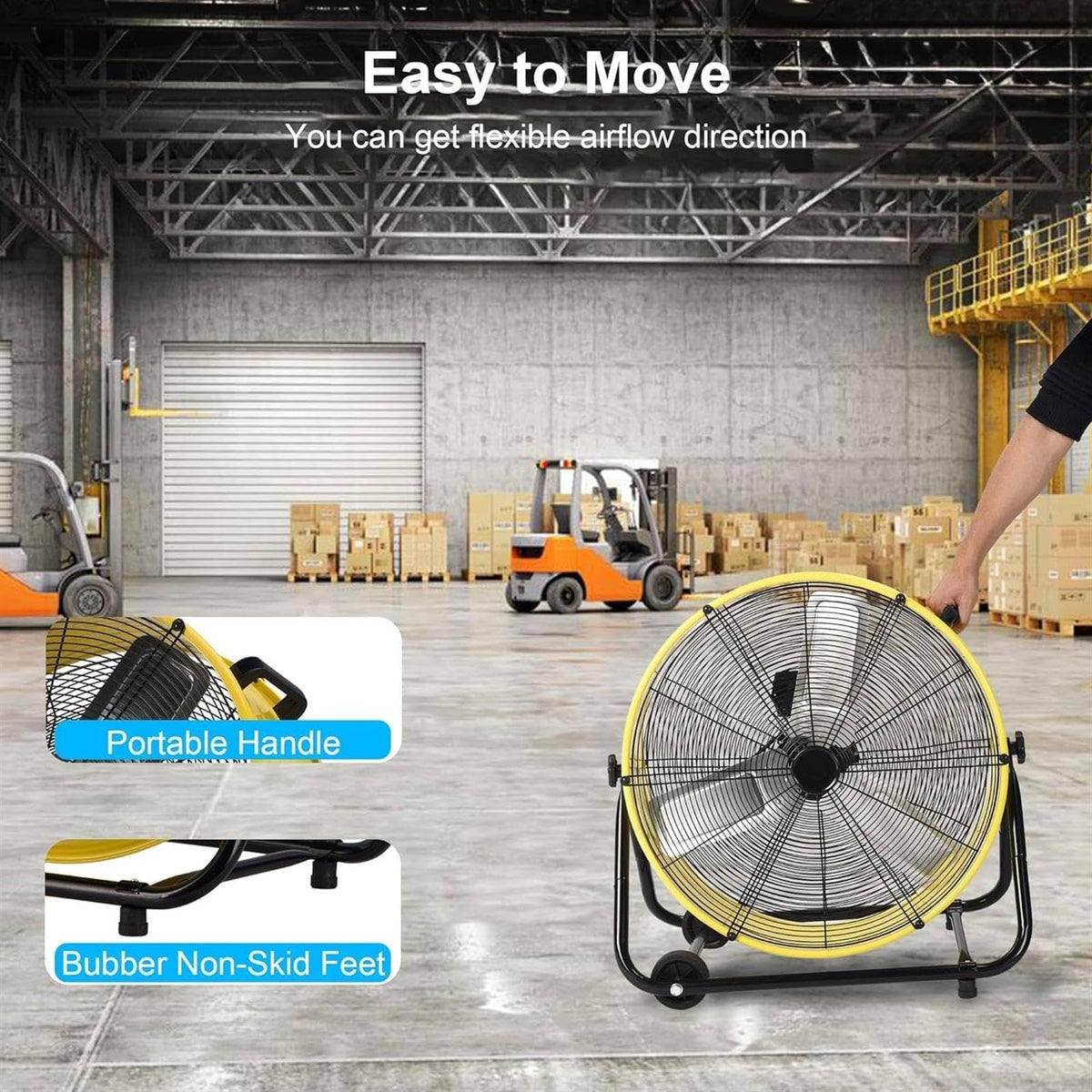 20in 3-Speed Metal Drum Fan L163