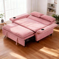 Pink Convertible Sleeper Sofa Bed W239588