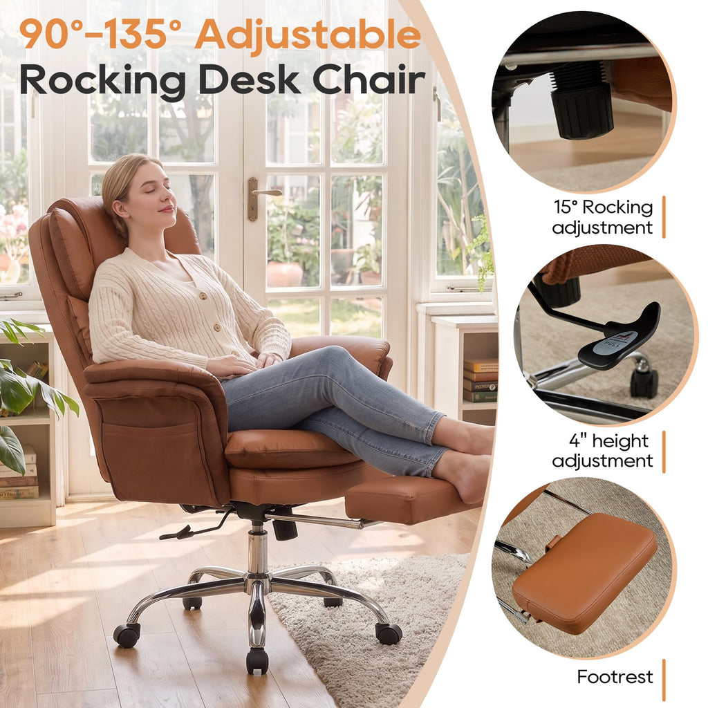 Big and Tall Office Chair with Flip Armrests J8471