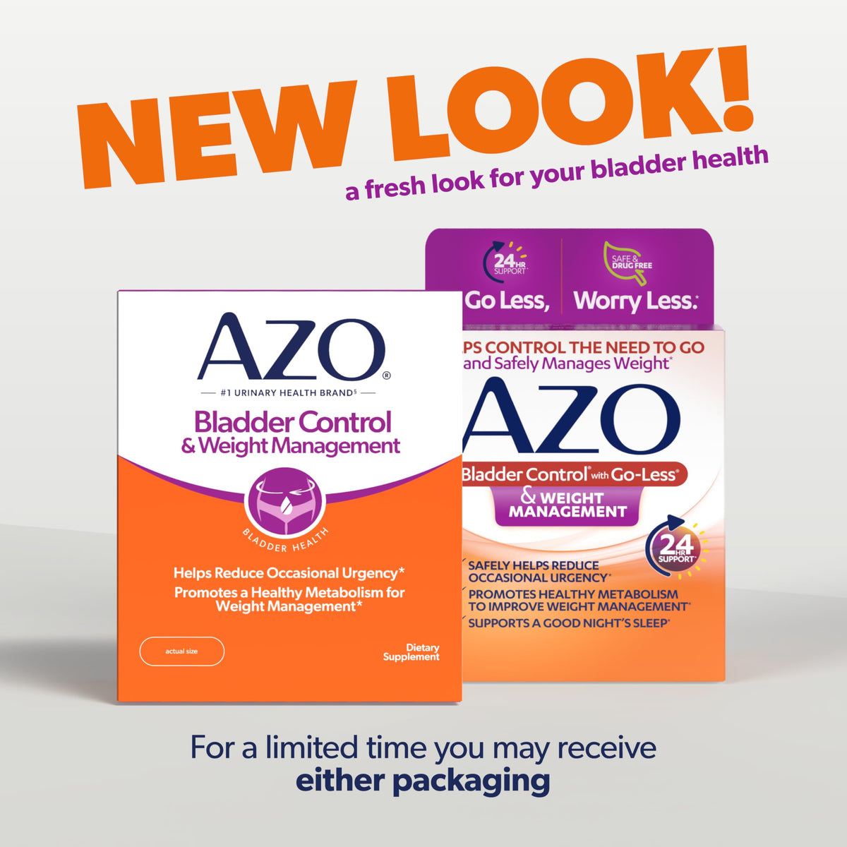 Bladder Control & Weight Management Supplement 48 Capsules J908938