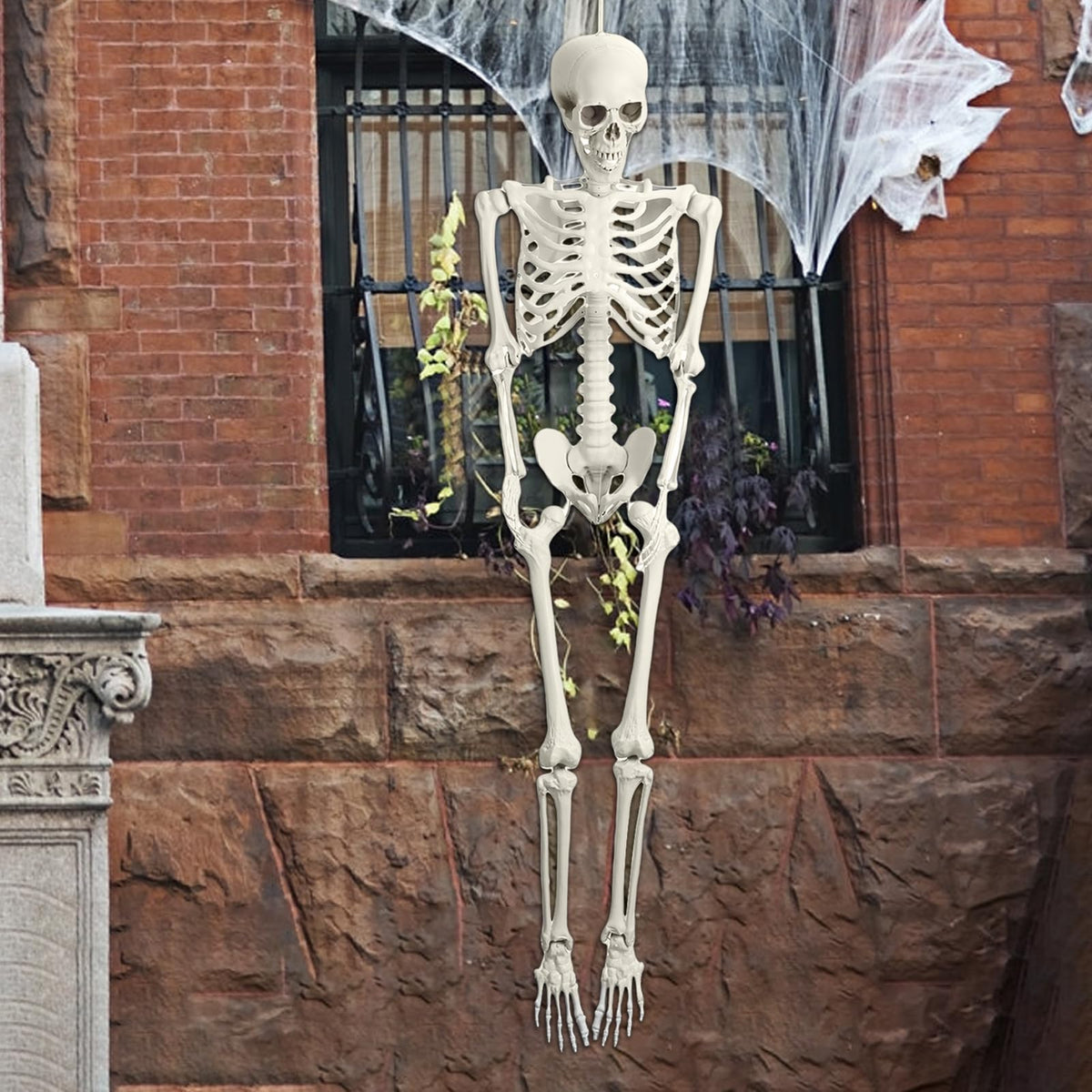 5.4ft Poseable Life Size Skeleton with Movable Joints F1263