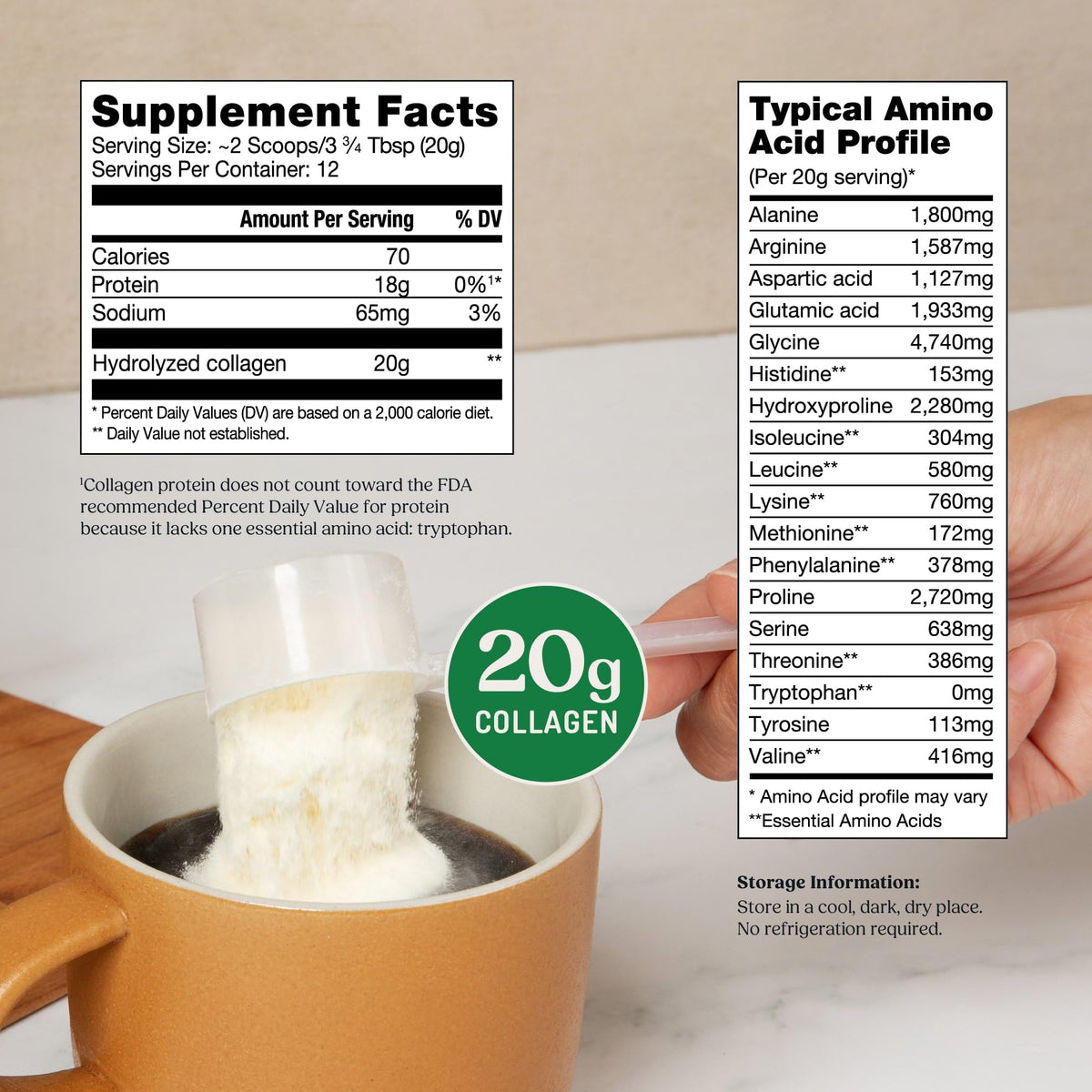 Unflavored Collagen Peptides Powder 8.5 Ounces X83357
