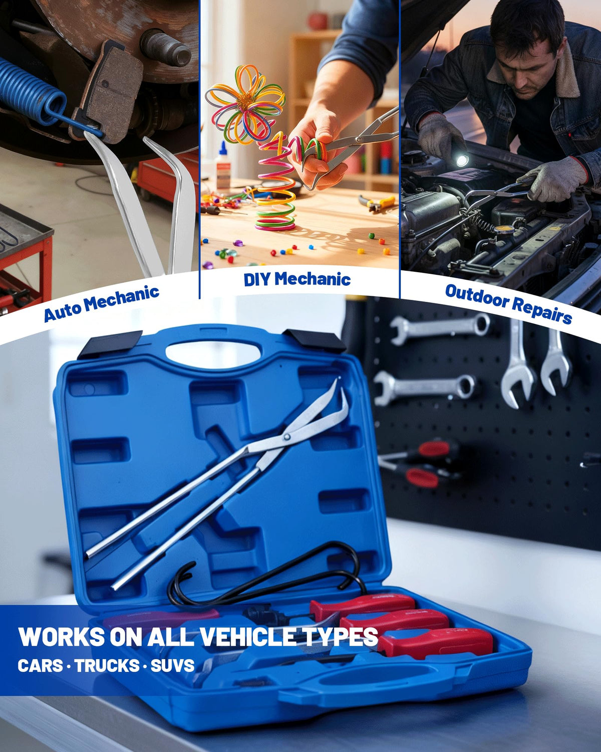 10-Piece Drum Brake Tool Kit with Case & Gloves K638185