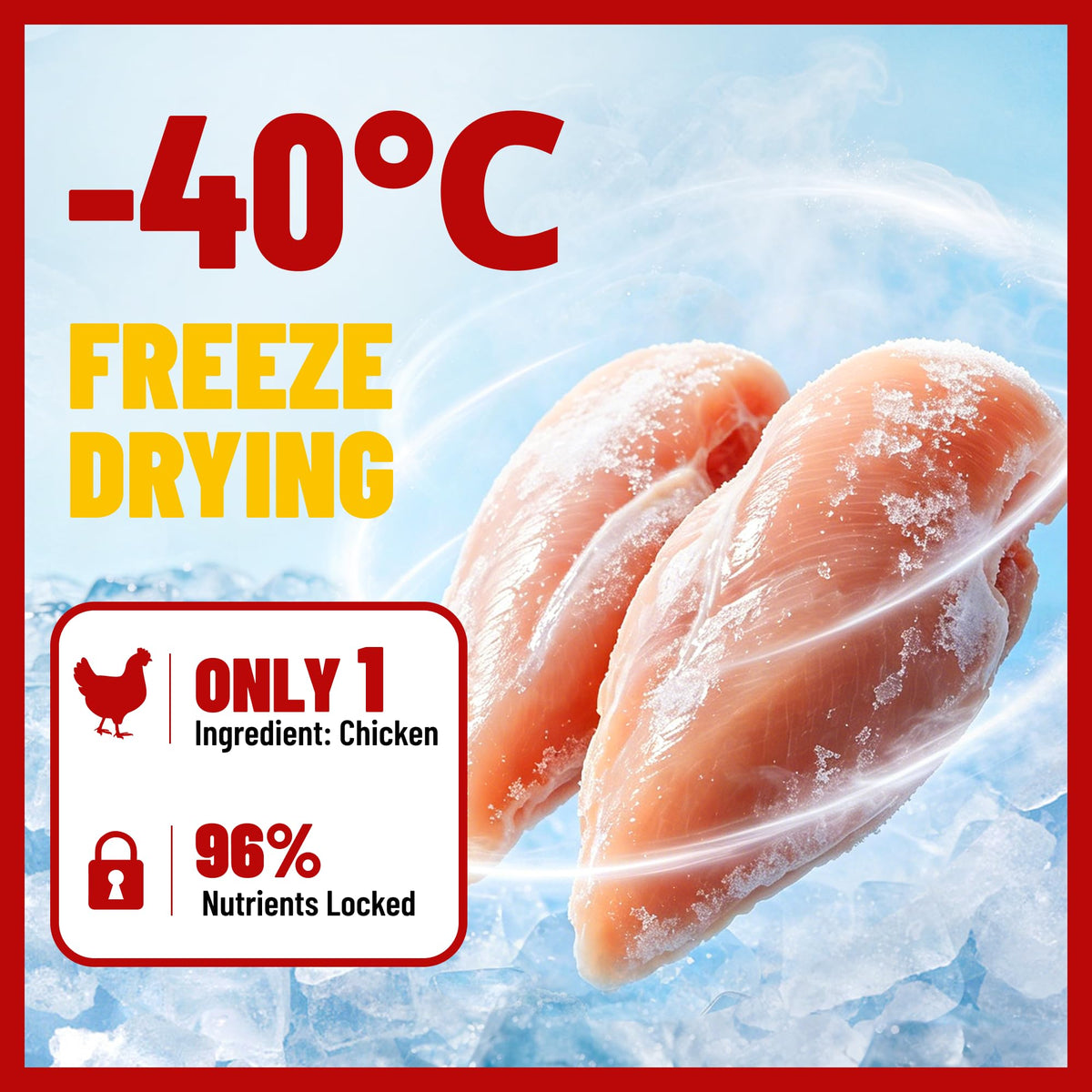 Freeze Dried Chicken Breast Cat & Dog Treats J396948