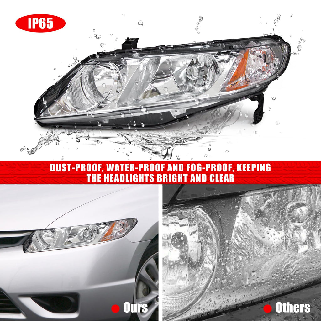 2006-2011 Honda Civic Halogen Headlight L6857