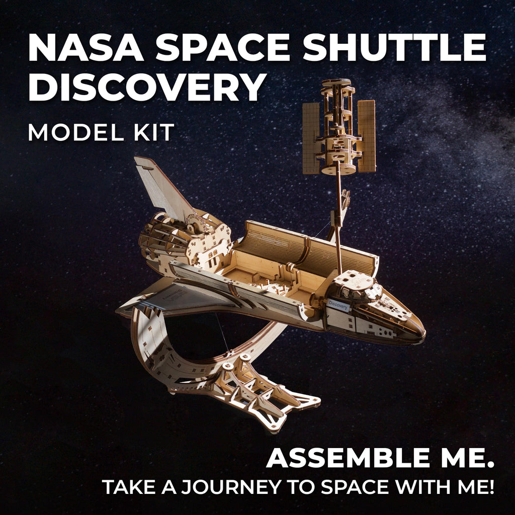 Wooden 3D Puzzle Space Shuttle Model Kit L2305
