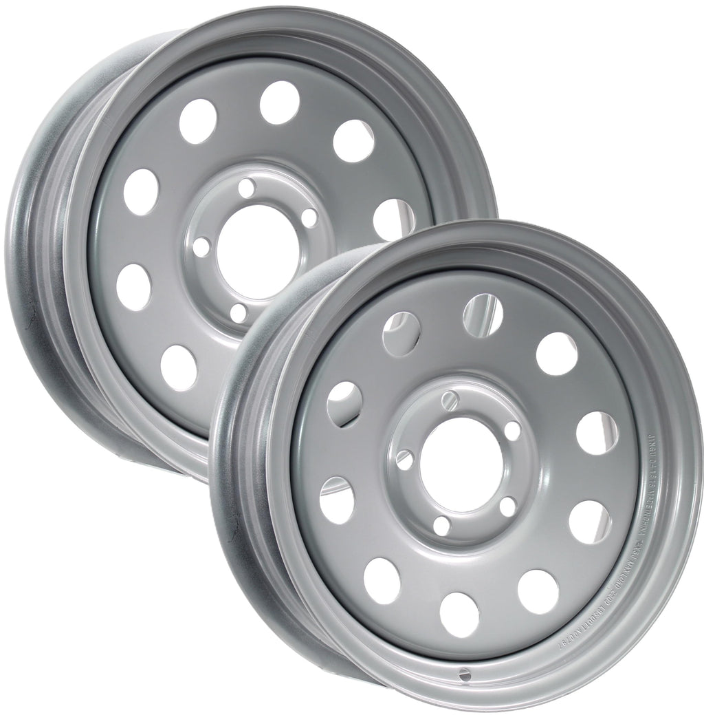 15 Inch 5 Lug Silver Trailer Wheel X87022