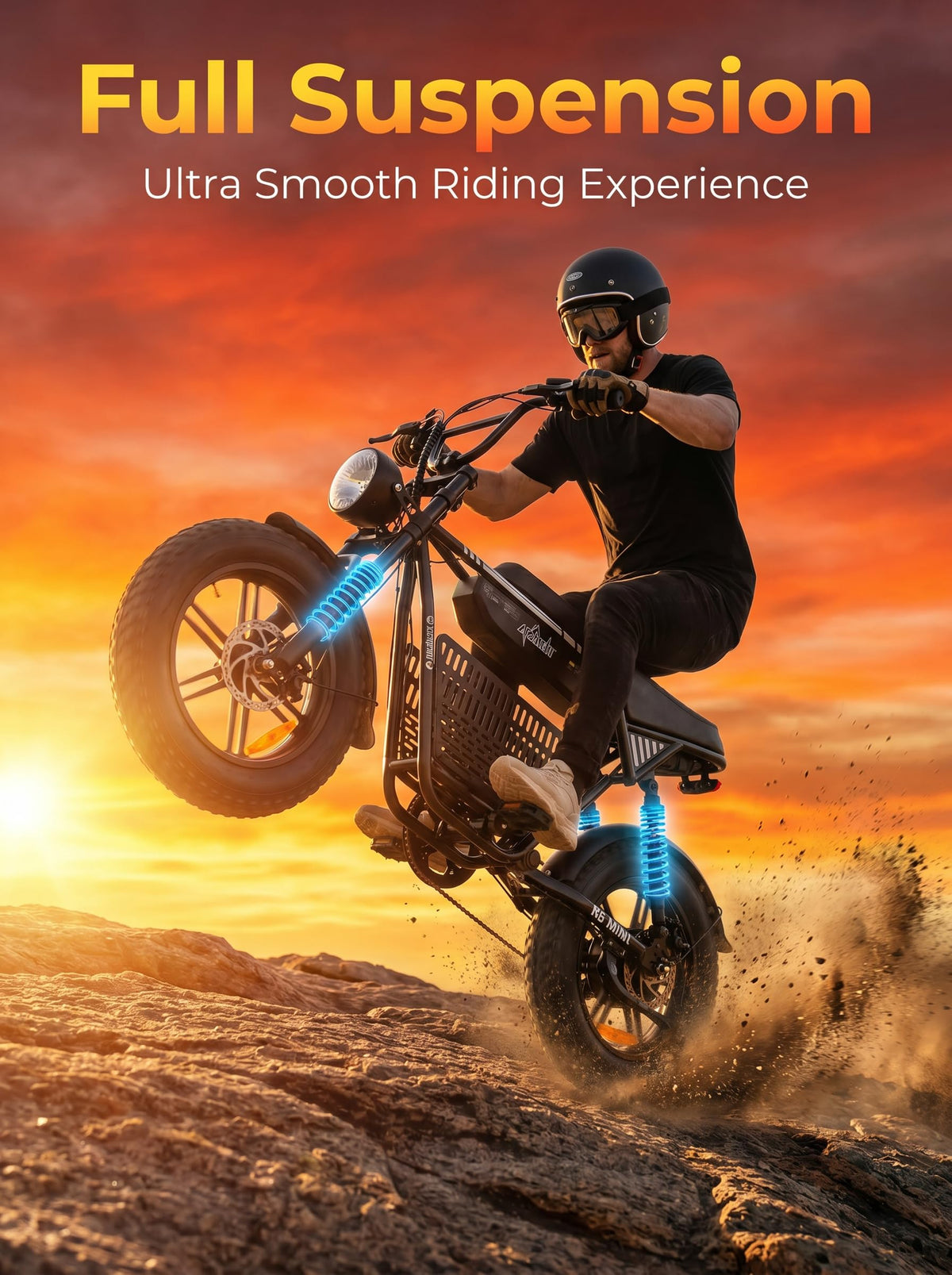 1000W Fat Tire Electric Bike with 48V 13Ah Battery U1850