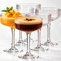 Ribbed Martini Glasses Set of 6 G5937
