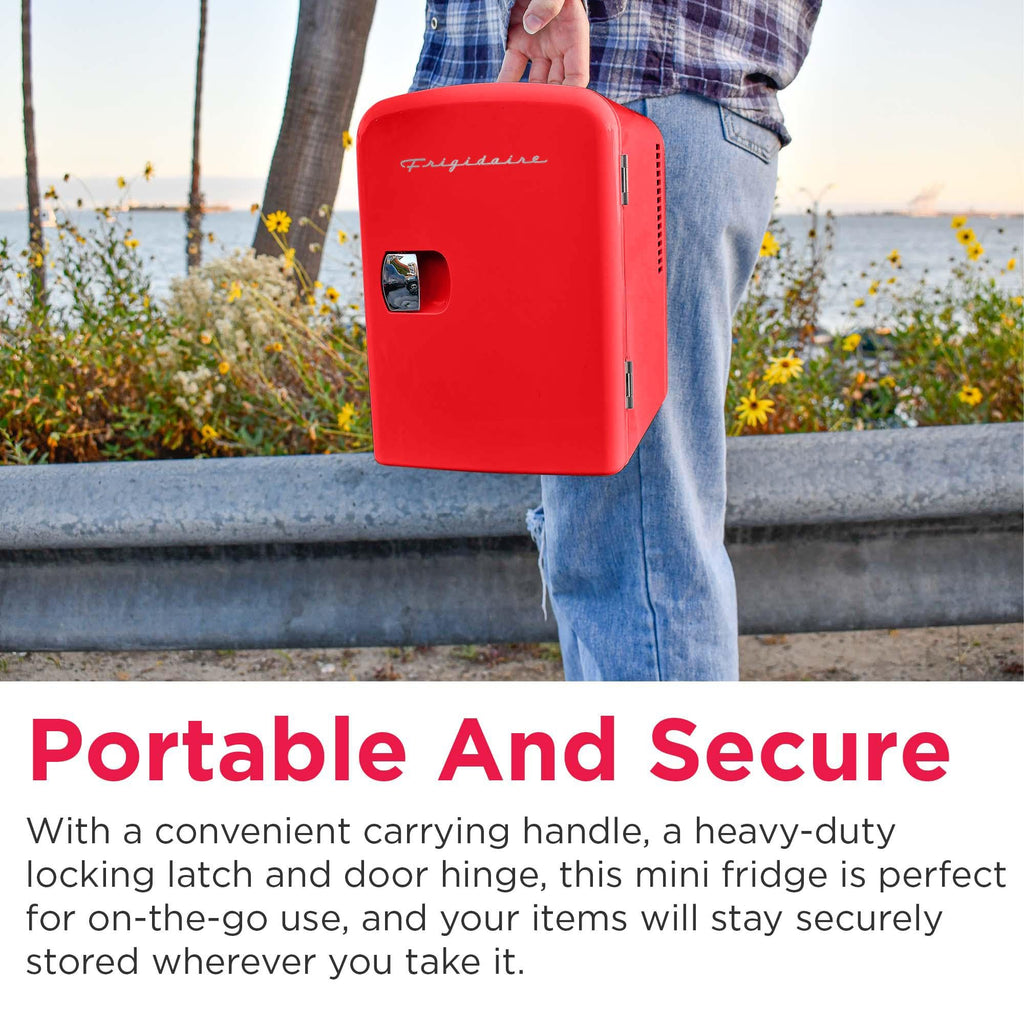 Portable Mini Fridge Cooler, 4 Liter, Red L357