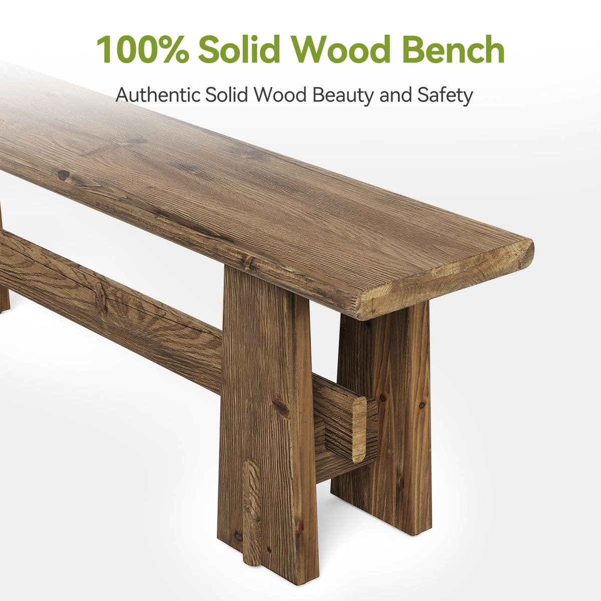 59" Solid Wood Bench T950034