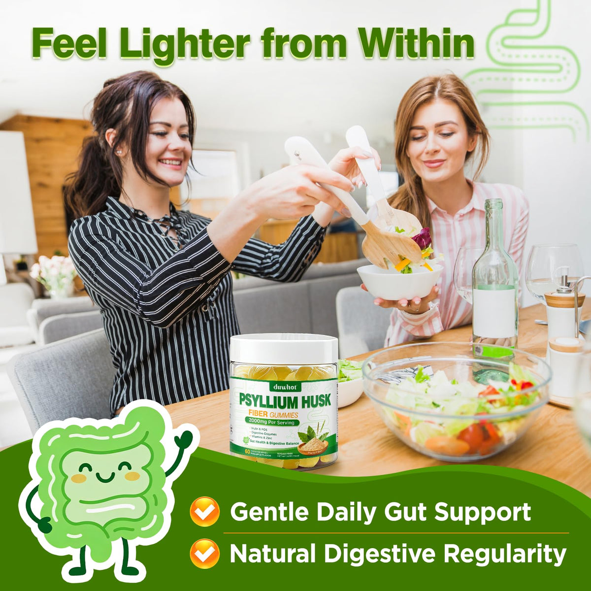 2000mg Psyllium Husk Fiber Gummies F929087