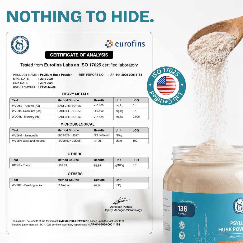 Psyllium Husk Powder 32oz Finely Ground J176