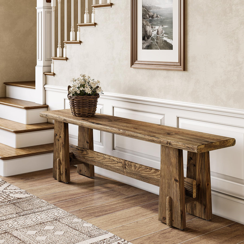 59" Solid Wood Bench T950034