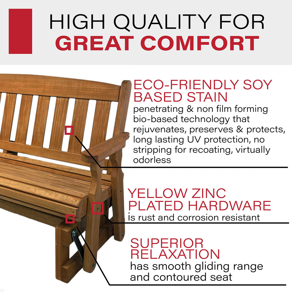 Heavy Duty Pressure Treated Porch Glider Z4439