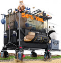 700L Double Tabletop Wagon with Big Wheel U81518