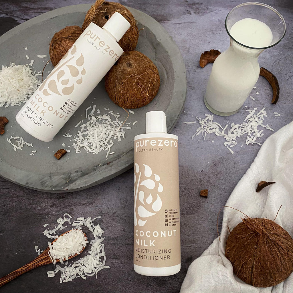 Coconut Milk Shampoo & Conditioner Set Vegan Sulfate Free I74405