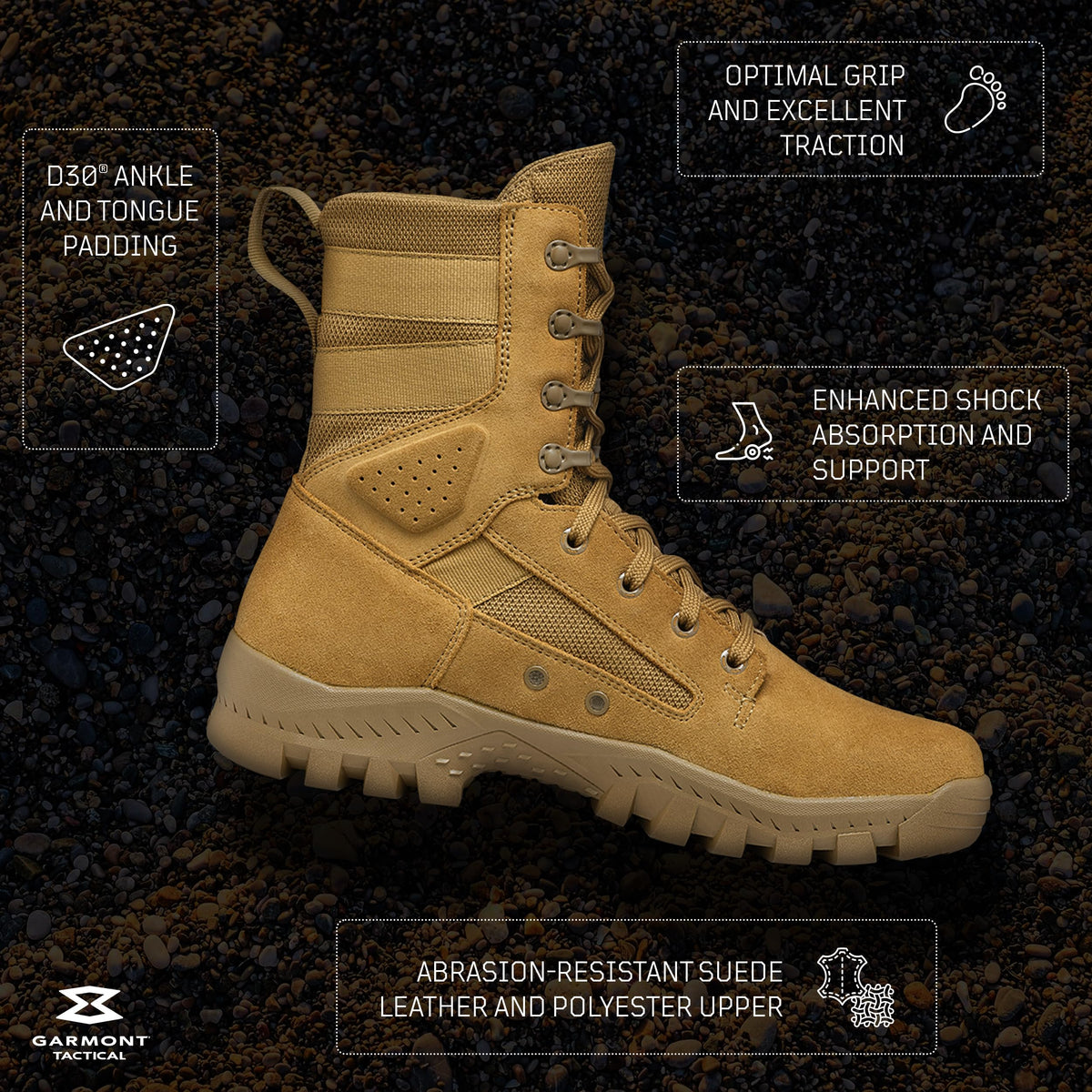 Suede Combat Boots I7230