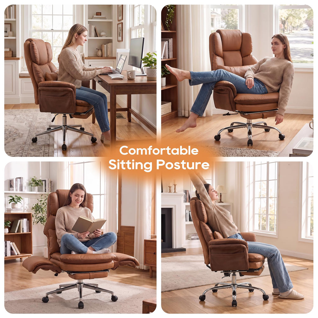 Big and Tall Office Chair with Flip Armrests J8471
