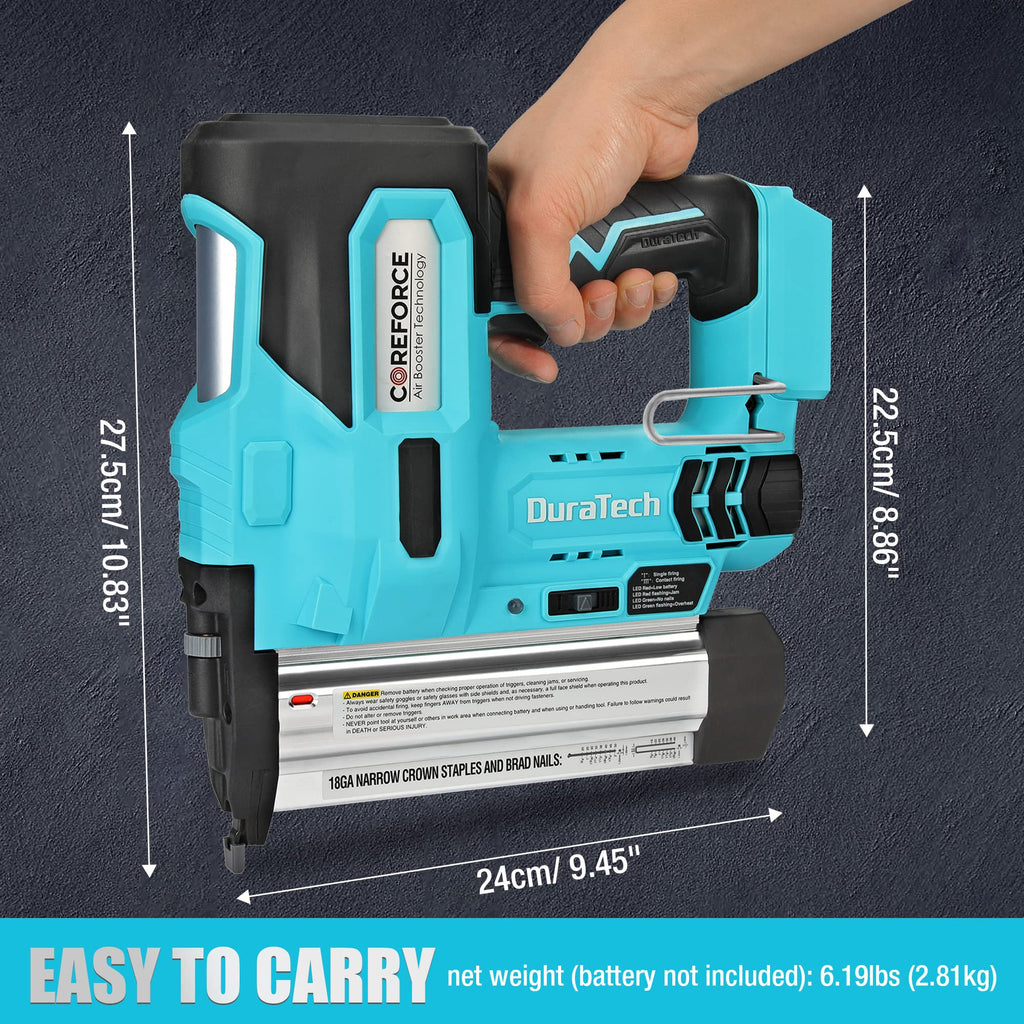 20V Cordless 18 Gauge 2-in-1 Nail Staple Gun F70655